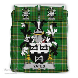 Irish Yeates Coat of Arms Family Crest Ireland Bedding Set Irish National Tartan Irish County Bedding Set Duvet Covers