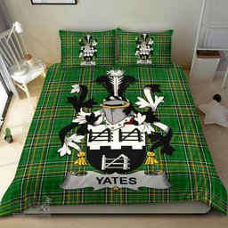 Irish Yeates Coat of Arms Family Crest Ireland Bedding Set Irish National Tartan Irish County Bedding Set Duvet Covers