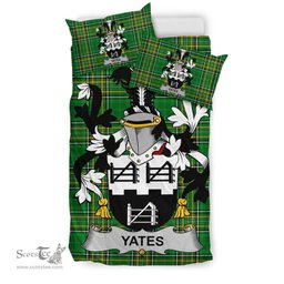 Irish Yeates Coat of Arms Family Crest Ireland Bedding Set Irish National Tartan Irish County Bedding Set Duvet Covers
