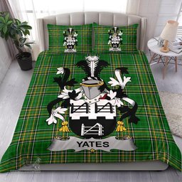 Irish Yeates Coat of Arms Family Crest Ireland Bedding Set Irish National Tartan Irish County Bedding Set Duvet Covers