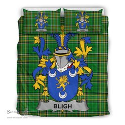 Irish Bligh Coat of Arms Family Crest Ireland Bedding Set Irish National Tartan Irish County Bedding Set Duvet Covers