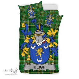 Irish Bligh Coat of Arms Family Crest Ireland Bedding Set Irish National Tartan Irish County Bedding Set Duvet Covers