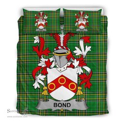 Irish Bond Coat of Arms Family Crest Ireland Bedding Set Irish National Tartan Irish County Bedding Set Duvet Covers