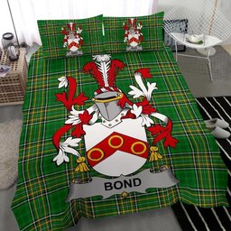 Irish Bond Coat of Arms Family Crest Ireland Bedding Set Irish National Tartan Irish County Bedding Set Duvet Covers