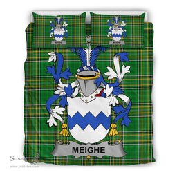 Irish Meighe Coat of Arms Family Crest Ireland Bedding Set Irish National Tartan Irish County Bedding Set Duvet Covers