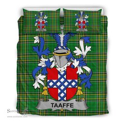 Irish Taaffe Coat of Arms Family Crest Ireland Bedding Set Irish National Tartan Irish County Bedding Set Duvet Covers
