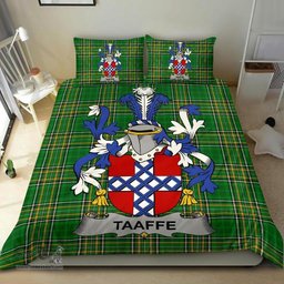 Irish Taaffe Coat of Arms Family Crest Ireland Bedding Set Irish National Tartan Irish County Bedding Set Duvet Covers