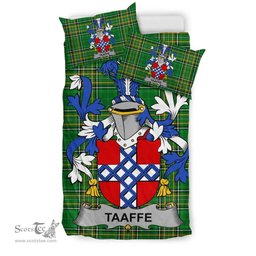 Irish Taaffe Coat of Arms Family Crest Ireland Bedding Set Irish National Tartan Irish County Bedding Set Duvet Covers