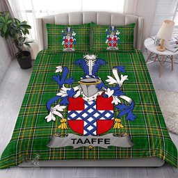 Irish Taaffe Coat of Arms Family Crest Ireland Bedding Set Irish National Tartan Irish County Bedding Set Duvet Covers