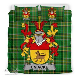 Irish Uniacke Coat of Arms Family Crest Ireland Bedding Set Irish National Tartan Irish County Bedding Set Duvet Covers