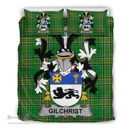 Irish Gilchrist or McGilchrist Coat of Arms Family Crest Ireland Bedding Set Irish National Tartan Irish County Bedding Set Duvet Covers