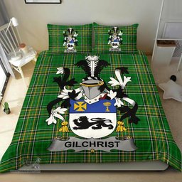 Irish Gilchrist or McGilchrist Coat of Arms Family Crest Ireland Bedding Set Irish National Tartan Irish County Bedding Set Duvet Covers