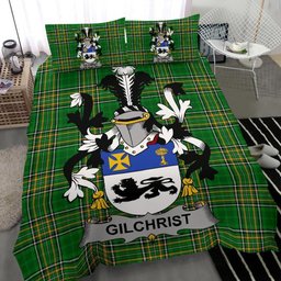 Irish Gilchrist or McGilchrist Coat of Arms Family Crest Ireland Bedding Set Irish National Tartan Irish County Bedding Set Duvet Covers
