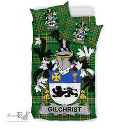 Irish Gilchrist or McGilchrist Coat of Arms Family Crest Ireland Bedding Set Irish National Tartan Irish County Bedding Set Duvet Covers