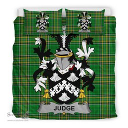 Irish Judge Coat of Arms Family Crest Ireland Bedding Set Irish National Tartan Irish County Bedding Set Duvet Covers