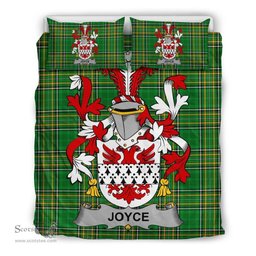 Irish Joyce Coat of Arms Family Crest Ireland Bedding Set Irish National Tartan Irish County Bedding Set Duvet Covers