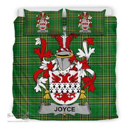 Irish Joyce Coat of Arms Family Crest Ireland Bedding Set Irish National Tartan Irish County Bedding Set Duvet Covers