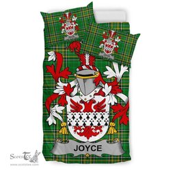 Irish Joyce Coat of Arms Family Crest Ireland Bedding Set Irish National Tartan Irish County Bedding Set Duvet Covers