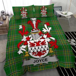 Irish Joyce Coat of Arms Family Crest Ireland Bedding Set Irish National Tartan Irish County Bedding Set Duvet Covers