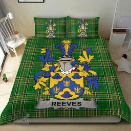 Irish Reeves Coat of Arms Family Crest Ireland Bedding Set Irish National Tartan Irish County Bedding Set Duvet Covers