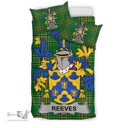 Irish Reeves Coat of Arms Family Crest Ireland Bedding Set Irish National Tartan Irish County Bedding Set Duvet Covers