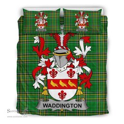 Irish Waddington Coat of Arms Family Crest Ireland Bedding Set Irish National Tartan Irish County Bedding Set Duvet Covers
