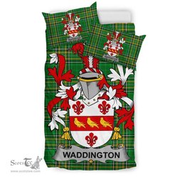 Irish Waddington Coat of Arms Family Crest Ireland Bedding Set Irish National Tartan Irish County Bedding Set Duvet Covers