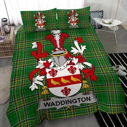 Irish Waddington Coat of Arms Family Crest Ireland Bedding Set Irish National Tartan Irish County Bedding Set Duvet Covers