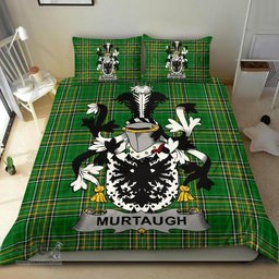 Irish Murtaugh Coat of Arms Family Crest Ireland Bedding Set Irish National Tartan Irish County Bedding Set Duvet Covers