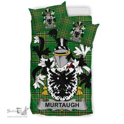 Irish Murtaugh Coat of Arms Family Crest Ireland Bedding Set Irish National Tartan Irish County Bedding Set Duvet Covers
