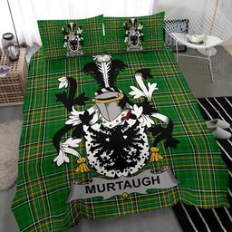 Irish Murtaugh Coat of Arms Family Crest Ireland Bedding Set Irish National Tartan Irish County Bedding Set Duvet Covers