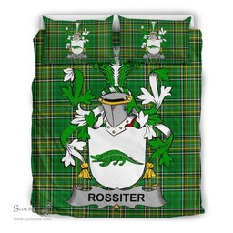 Irish Rossiter Coat of Arms Family Crest Ireland Bedding Set Irish National Tartan Irish County Bedding Set Duvet Covers