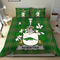 Irish Rossiter Coat of Arms Family Crest Ireland Bedding Set Irish National Tartan Irish County Bedding Set Duvet Covers