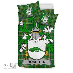 Irish Rossiter Coat of Arms Family Crest Ireland Bedding Set Irish National Tartan Irish County Bedding Set Duvet Covers