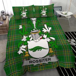 Irish Rossiter Coat of Arms Family Crest Ireland Bedding Set Irish National Tartan Irish County Bedding Set Duvet Covers