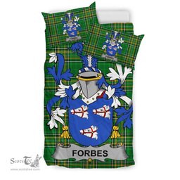 Irish Forbes Coat of Arms Family Crest Ireland Bedding Set Irish National Tartan Irish County Bedding Set Duvet Covers
