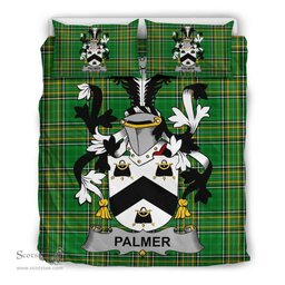 Irish Palmer Coat of Arms Family Crest Ireland Bedding Set Irish National Tartan Irish County Bedding Set Duvet Covers