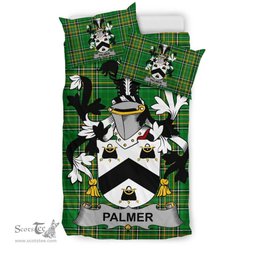 Irish Palmer Coat of Arms Family Crest Ireland Bedding Set Irish National Tartan Irish County Bedding Set Duvet Covers