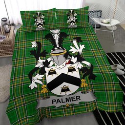 Irish Palmer Coat of Arms Family Crest Ireland Bedding Set Irish National Tartan Irish County Bedding Set Duvet Covers