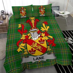 Irish Lane Coat of Arms Family Crest Ireland Bedding Set Irish National Tartan Irish County Bedding Set Duvet Covers