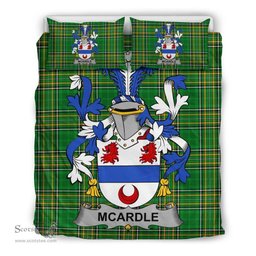 Irish McArdle Coat of Arms Family Crest Ireland Bedding Set Irish National Tartan Irish County Bedding Set Duvet Covers