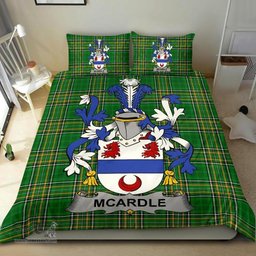 Irish McArdle Coat of Arms Family Crest Ireland Bedding Set Irish National Tartan Irish County Bedding Set Duvet Covers