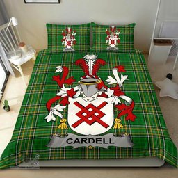 Irish Cardell Coat of Arms Family Crest Ireland Bedding Set Irish National Tartan Irish County Bedding Set Duvet Covers