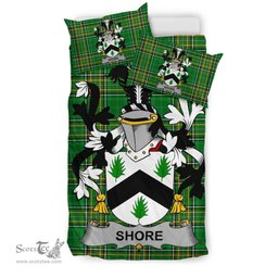 Irish Shore Coat of Arms Family Crest Ireland Bedding Set Irish National Tartan Irish County Bedding Set Duvet Covers