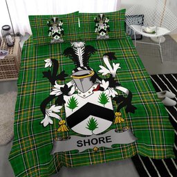 Irish Shore Coat of Arms Family Crest Ireland Bedding Set Irish National Tartan Irish County Bedding Set Duvet Covers