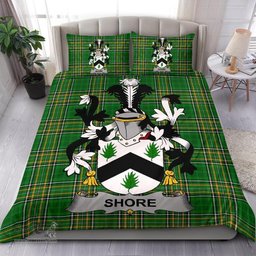 Irish Shore Coat of Arms Family Crest Ireland Bedding Set Irish National Tartan Irish County Bedding Set Duvet Covers