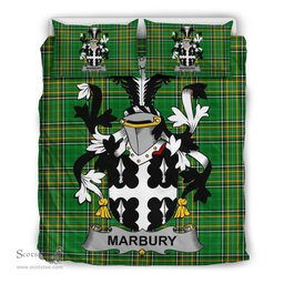 Irish Marbury Coat of Arms Family Crest Ireland Bedding Set Irish National Tartan Irish County Bedding Set Duvet Covers