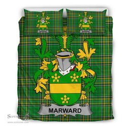 Irish Marward Coat of Arms Family Crest Ireland Bedding Set Irish National Tartan Irish County Bedding Set Duvet Covers