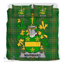Irish Marward Coat of Arms Family Crest Ireland Bedding Set Irish National Tartan Irish County Bedding Set Duvet Covers