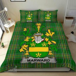 Irish Marward Coat of Arms Family Crest Ireland Bedding Set Irish National Tartan Irish County Bedding Set Duvet Covers